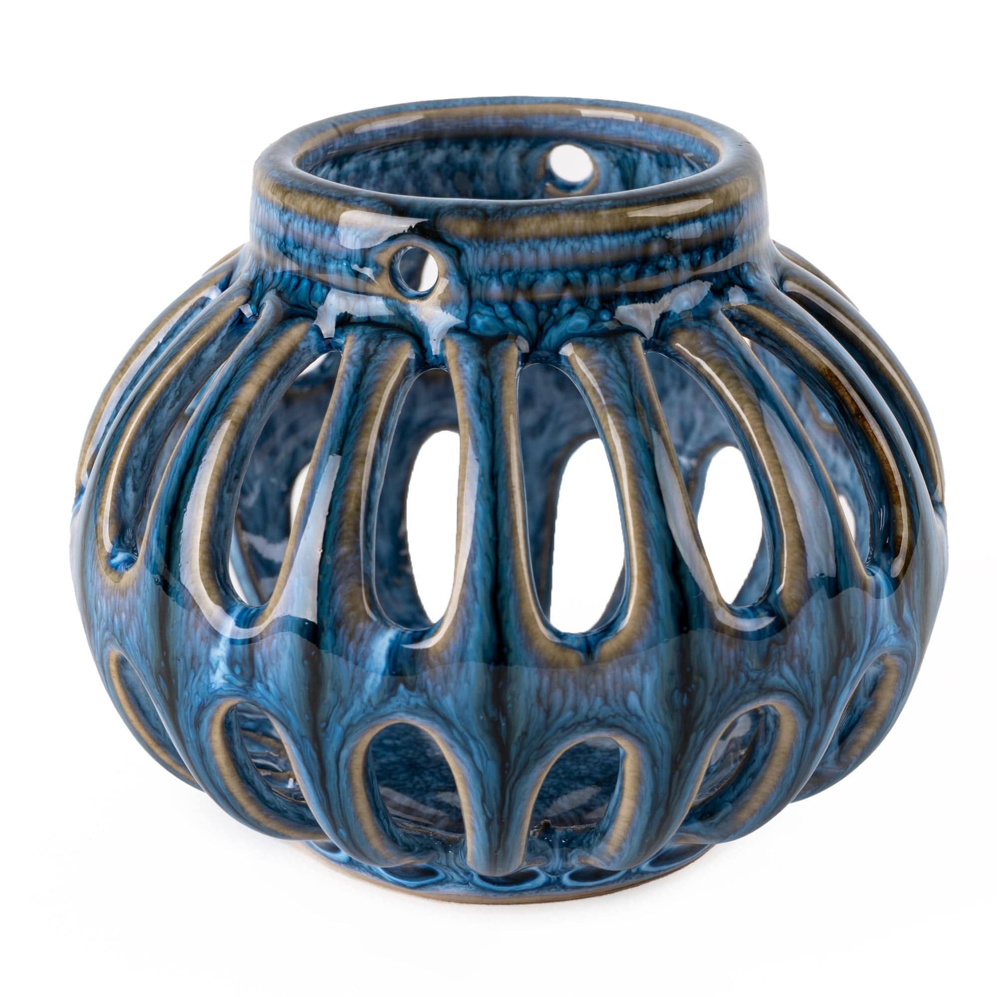 Elegant Blue Tealight Holder