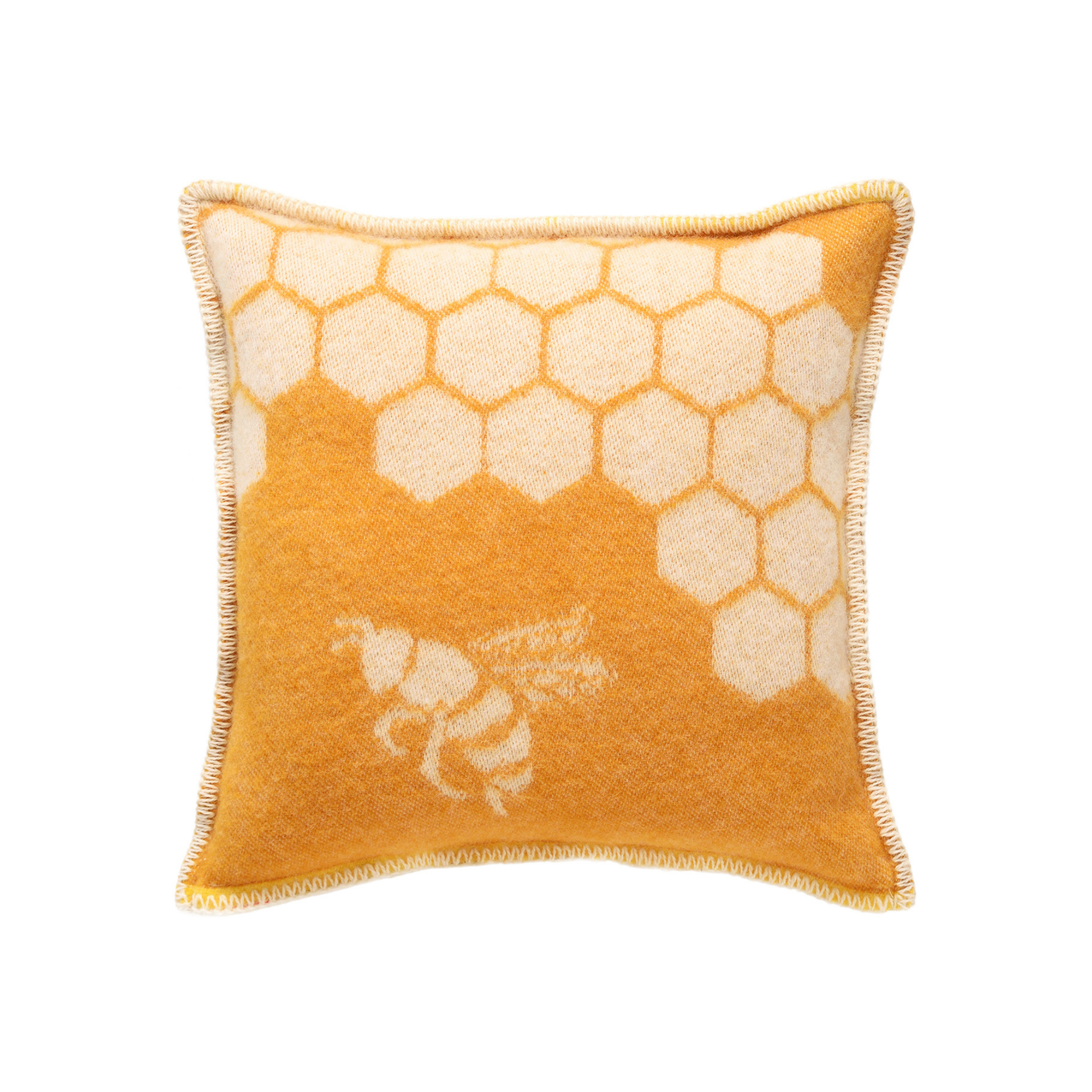 Bee Wool Cushion Cover