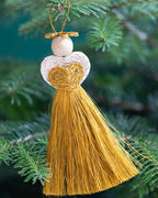 Handwoven Love Angel Christmas Tree Decoration