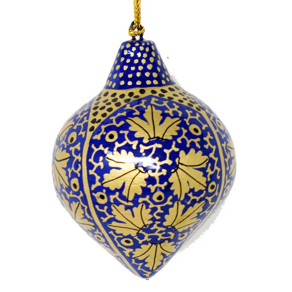Hand-Painted Christmas Lantern Bauble