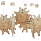 Moon and Star Ceramic Windchime