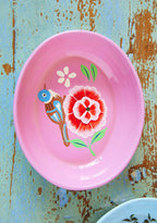 Hand-Painted Oval Trinket Dish