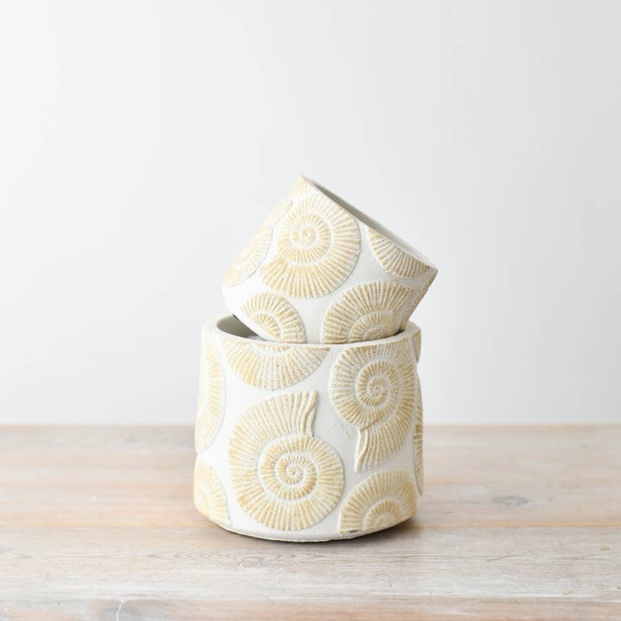 Handcrafted Sea Shell Motif Planter