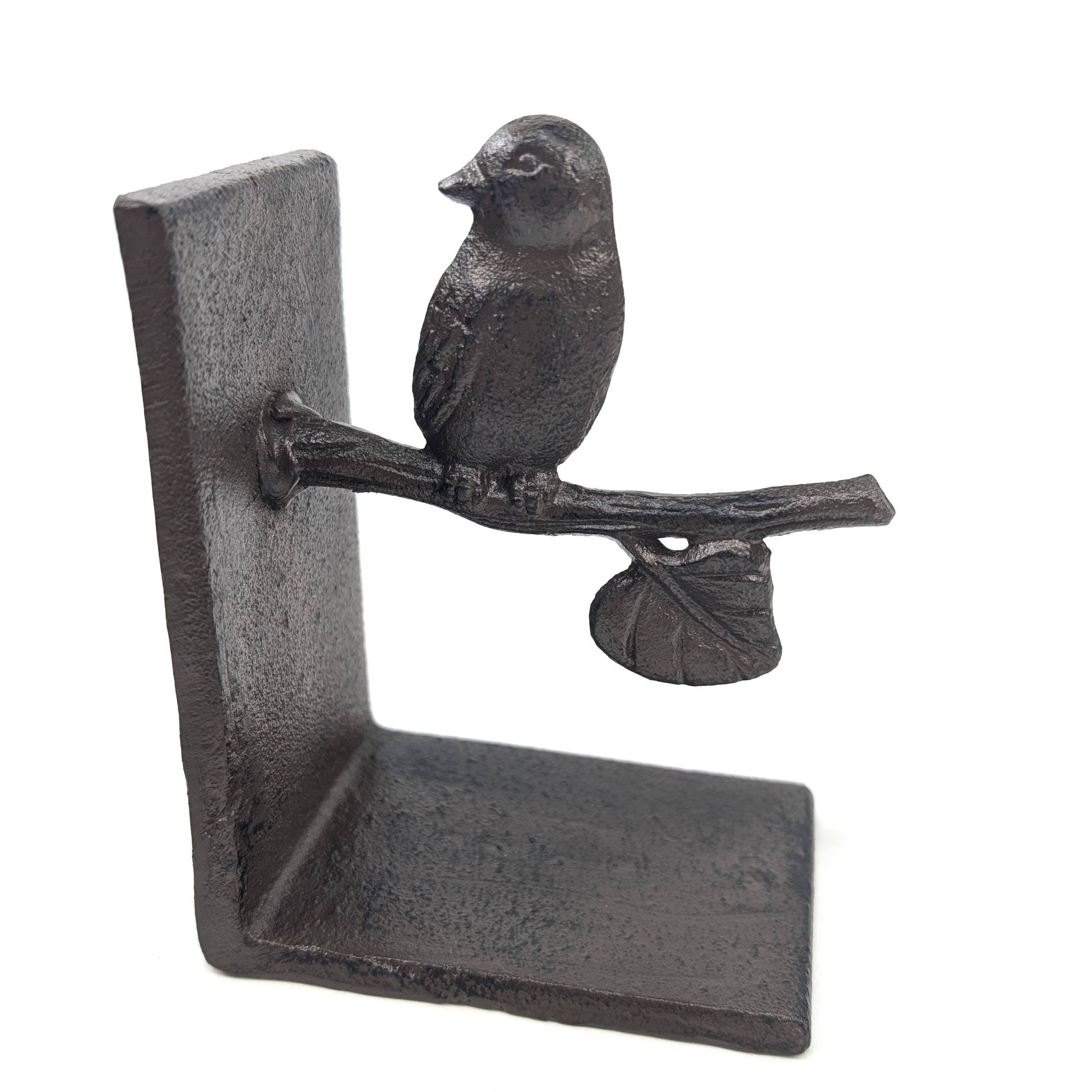 The Birds on a Branch Cast Iron Bookends