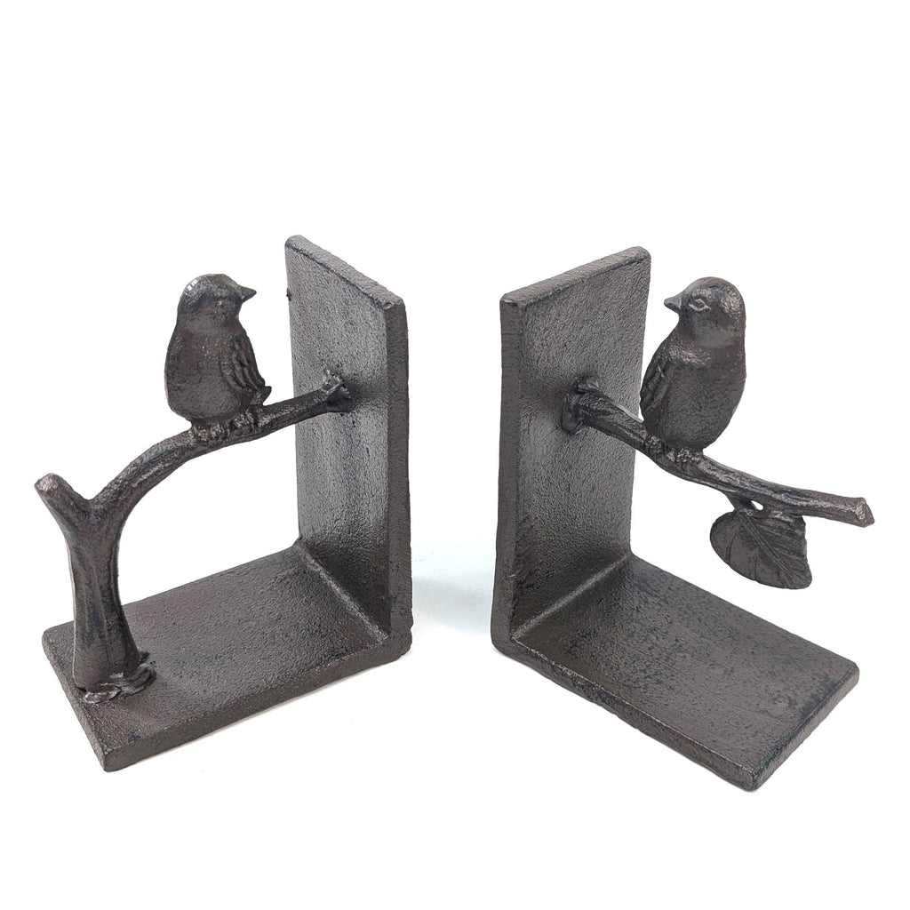 The Birds on a Branch Cast Iron Bookends