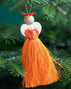 Handwoven Love Angel Christmas Tree Decoration