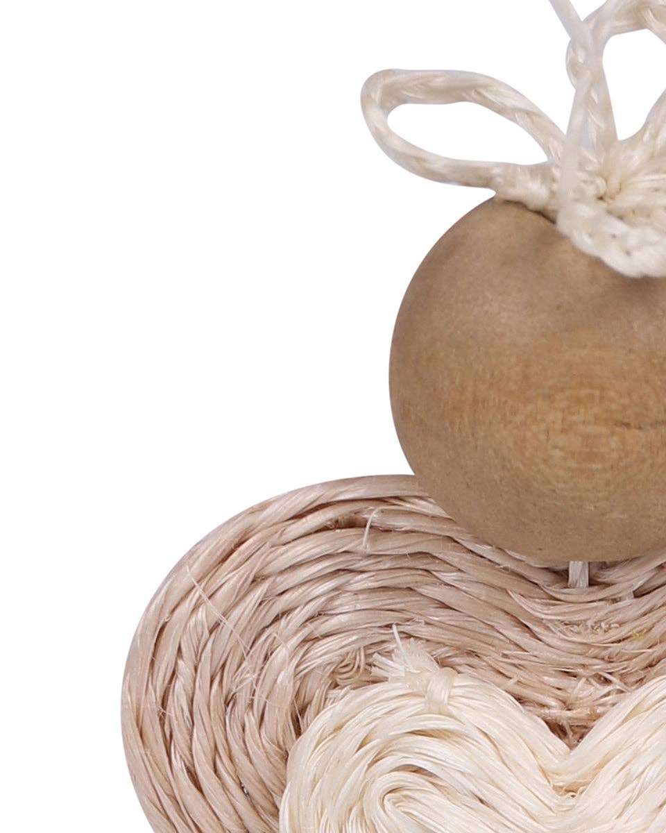 Handwoven Love Angel Christmas Tree Decoration