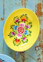 Hand-Painted Oval Trinket Dish