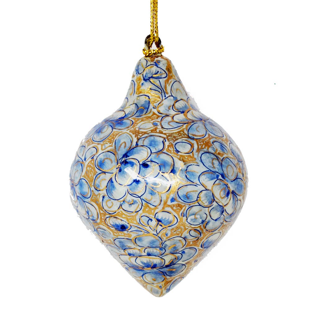 Hand-Painted Christmas Lantern Bauble