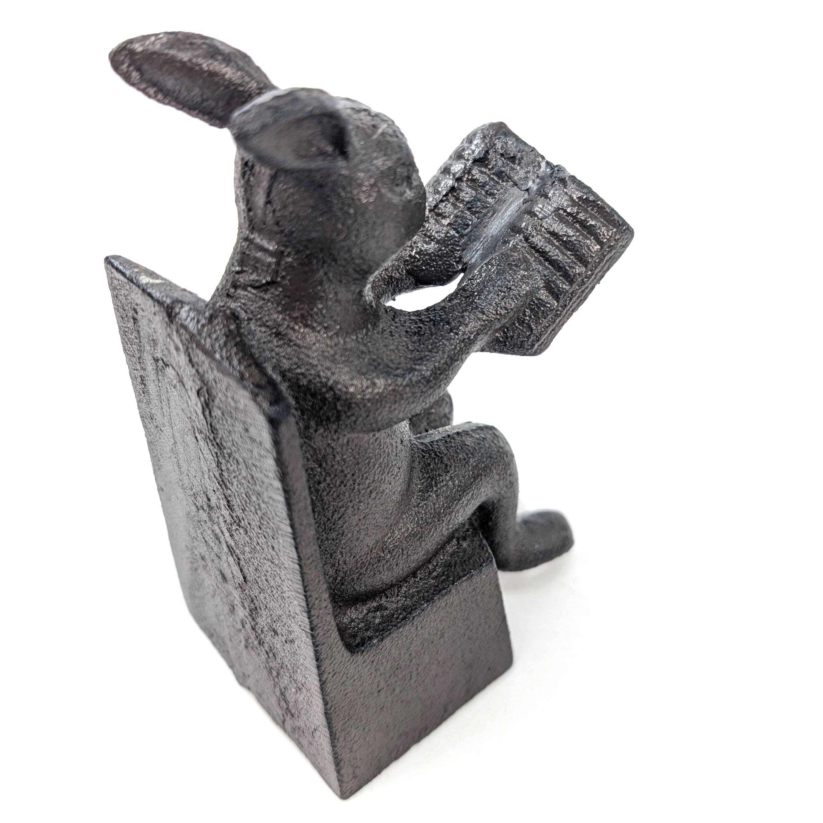 The Reading Rabbits Cast Iron Bookends