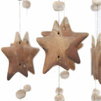 Moon and Star Ceramic Windchime