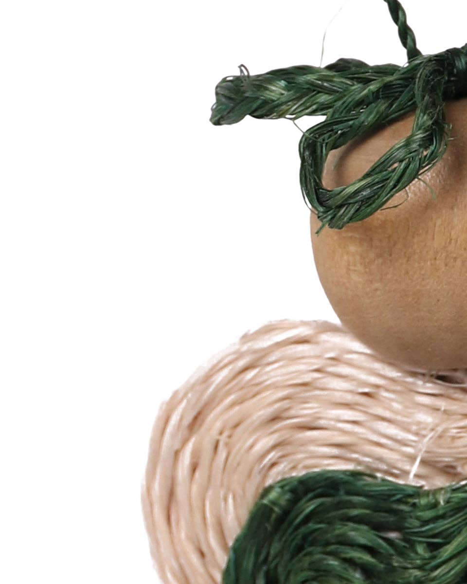 Handwoven Love Angel Christmas Tree Decoration