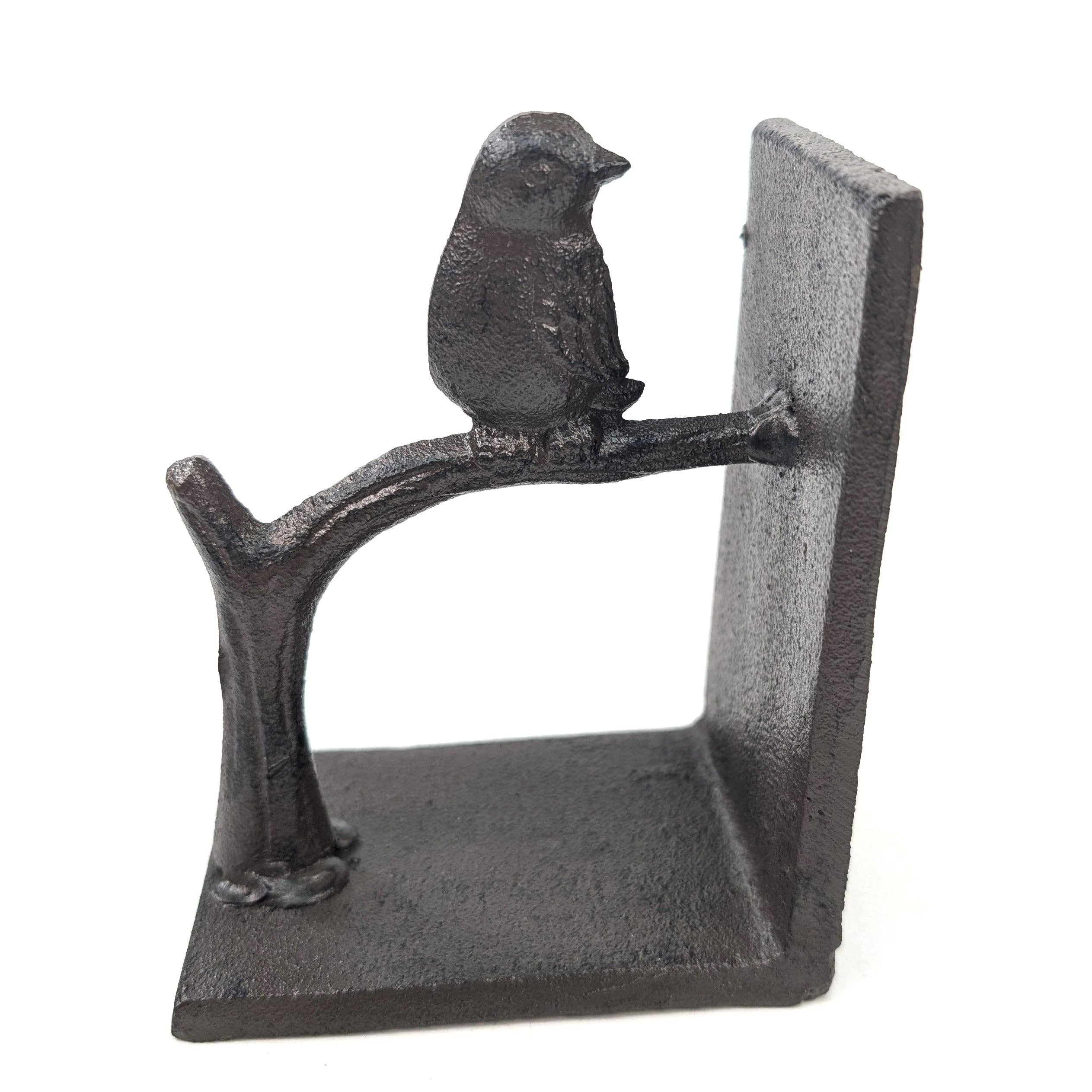 The Birds on a Branch Cast Iron Bookends
