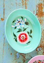 Hand-Painted Oval Trinket Dish