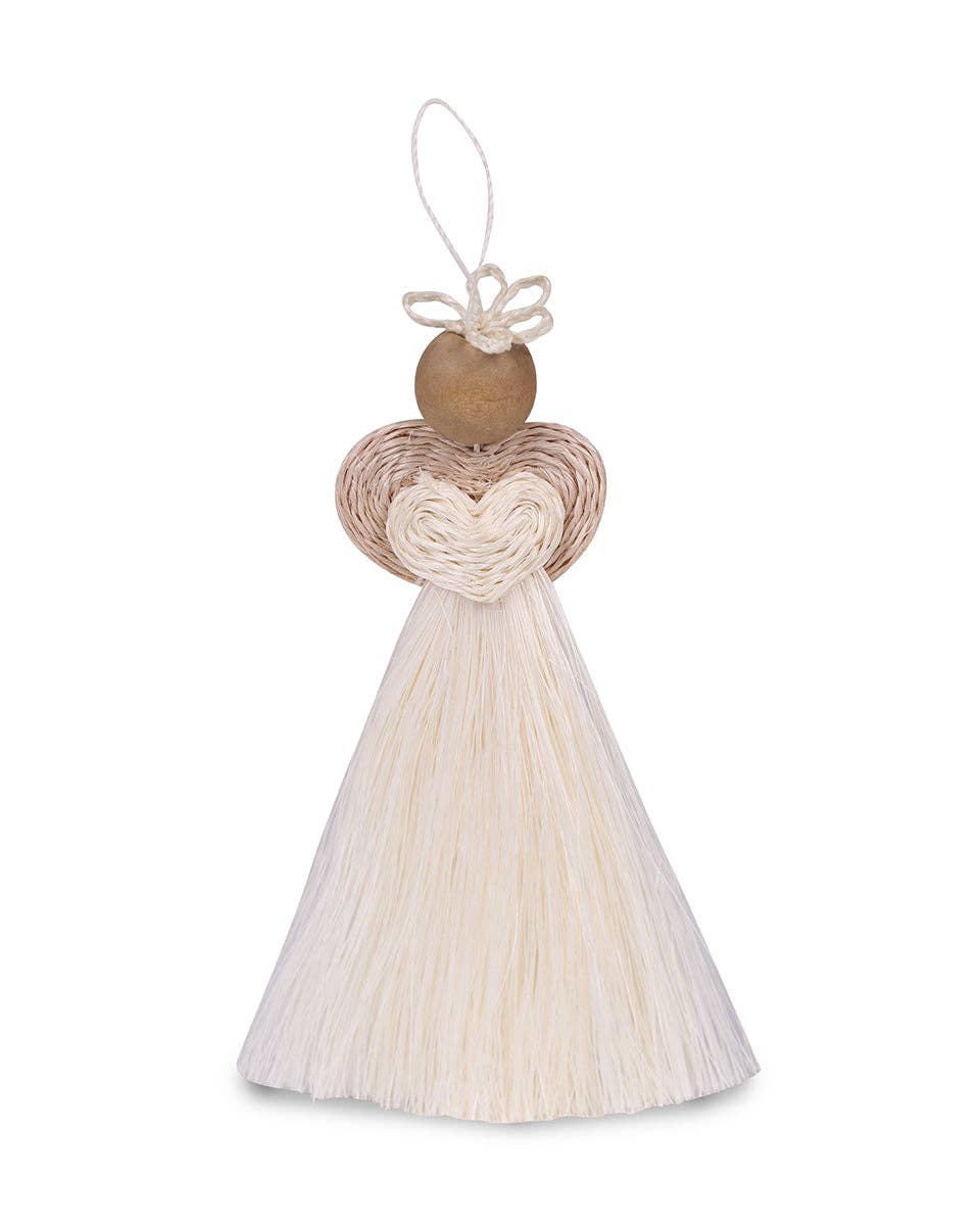Handwoven Love Angel Christmas Tree Decoration