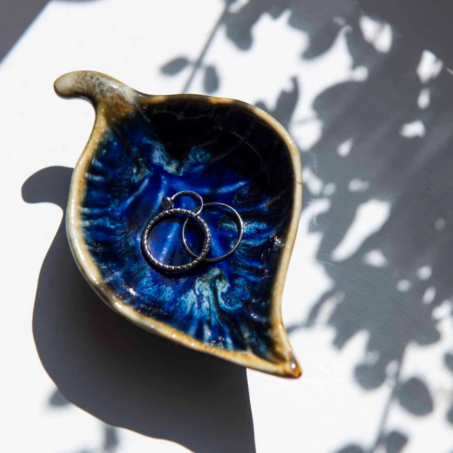 Ceramic Leaf Trinket Dish