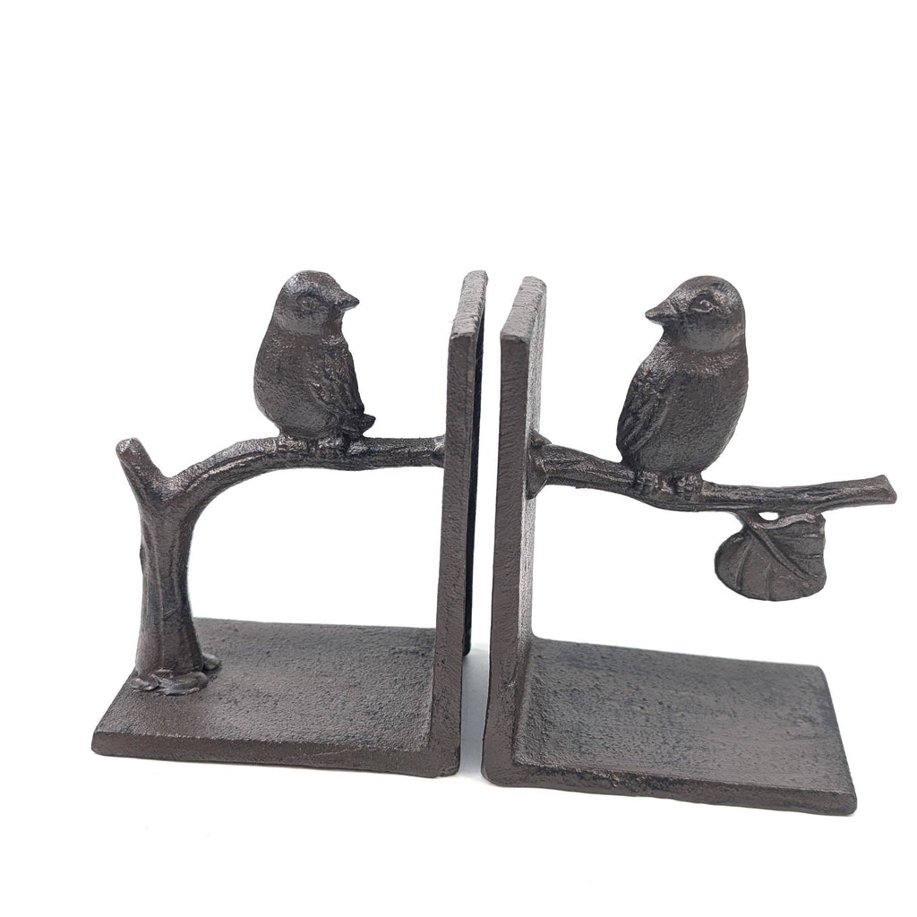 The Birds on a Branch Cast Iron Bookends
